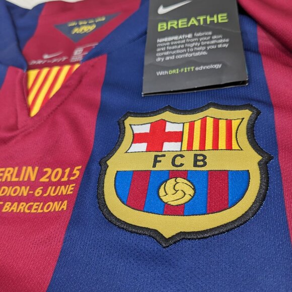 Neymar JR Barcelona 2014/15 Champions League Nike Retro Jersey - Picture 5 of 14